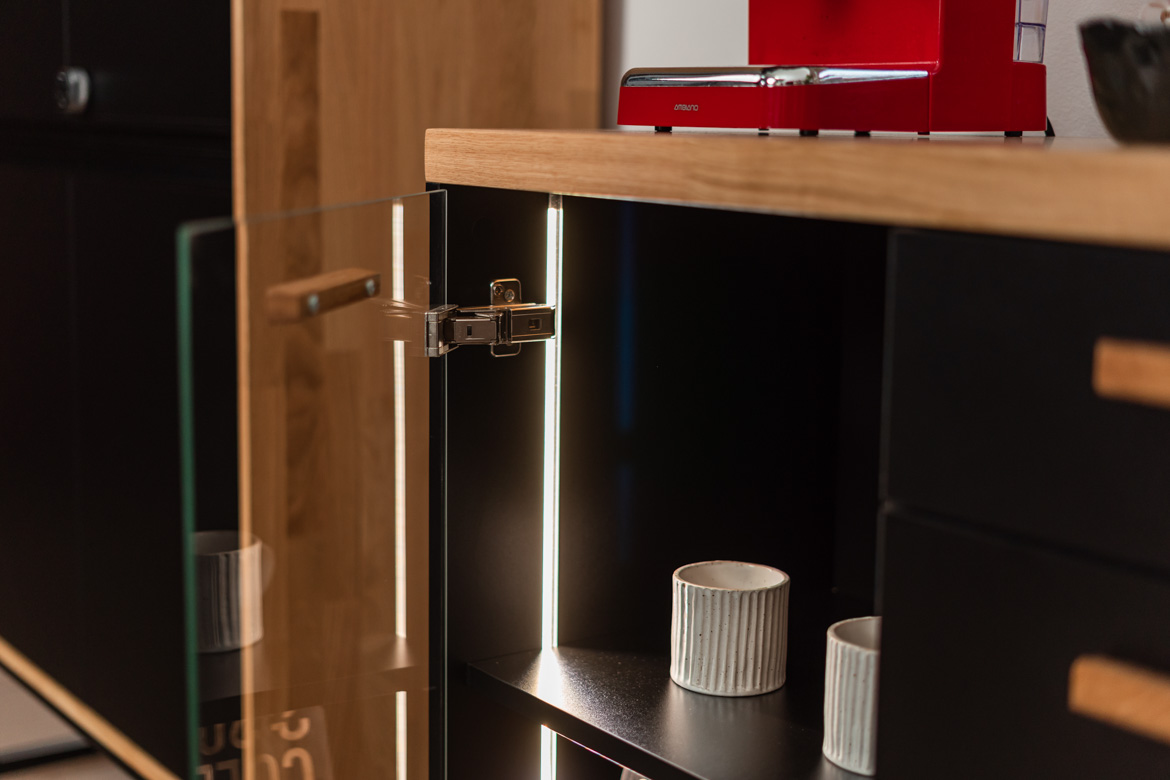 Meuble pour machine à café de bureau