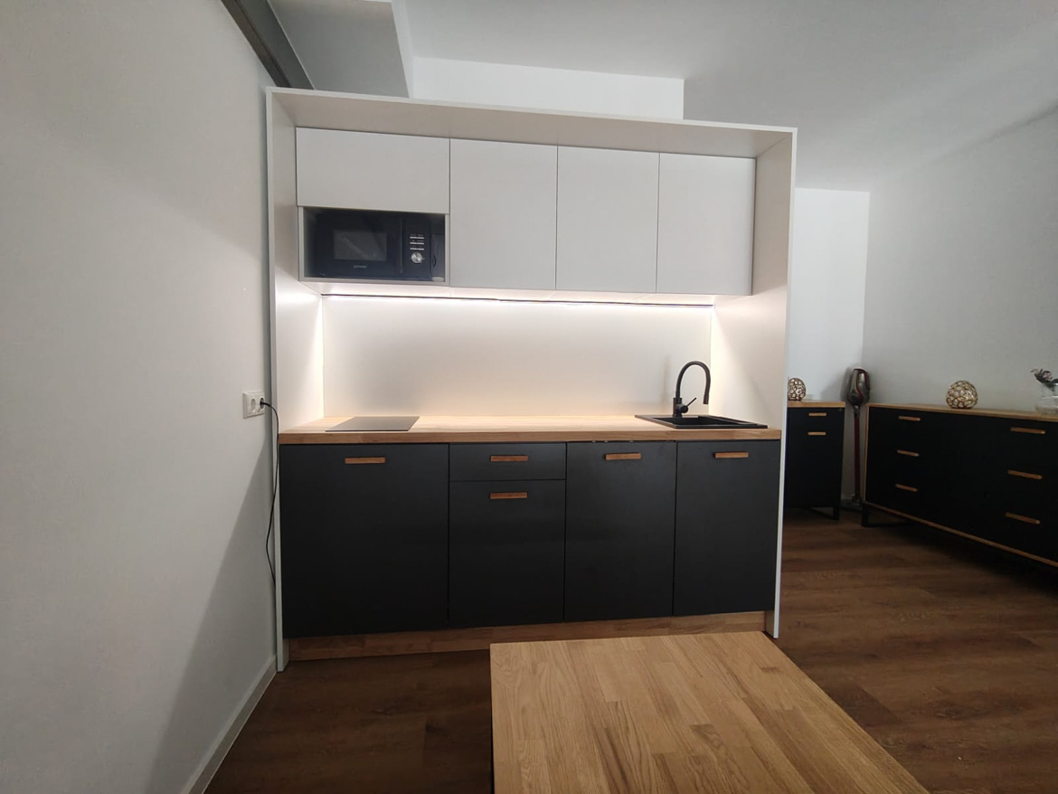 Coin cuisine pour le showroom de Bensheim, en Allemagne