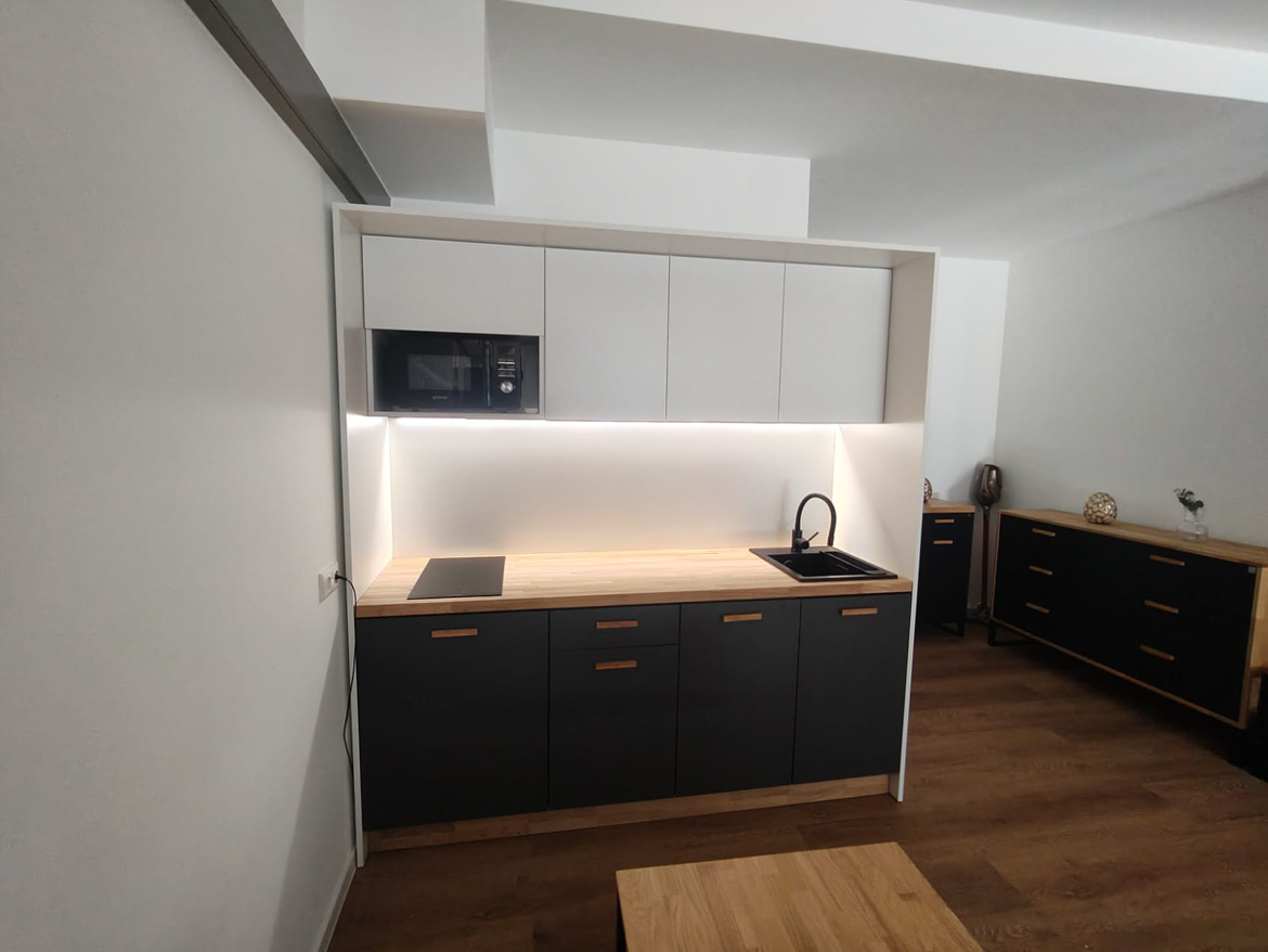 Coin cuisine pour le showroom de Bensheim, en Allemagne