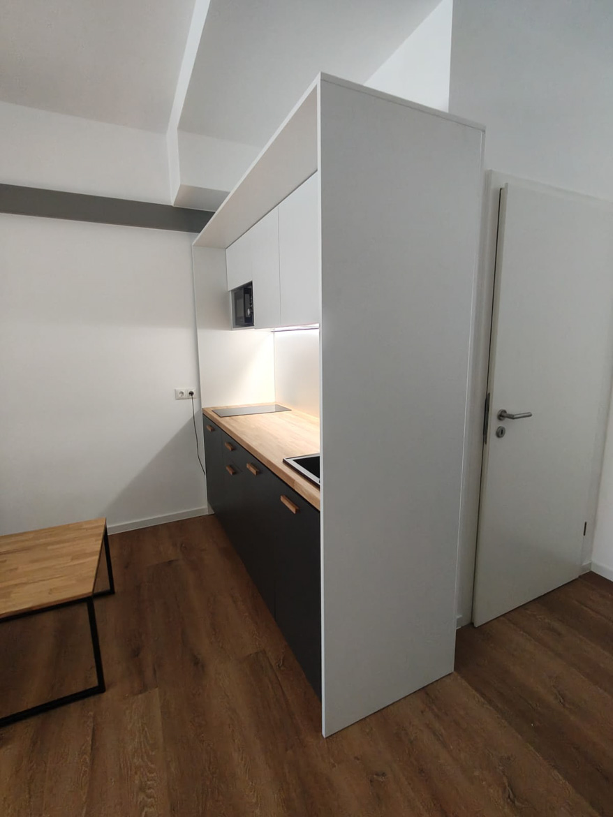Coin cuisine pour le showroom de Bensheim, en Allemagne