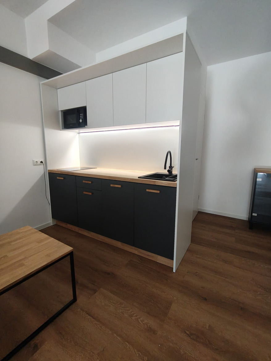 Coin cuisine pour le showroom de Bensheim, en Allemagne