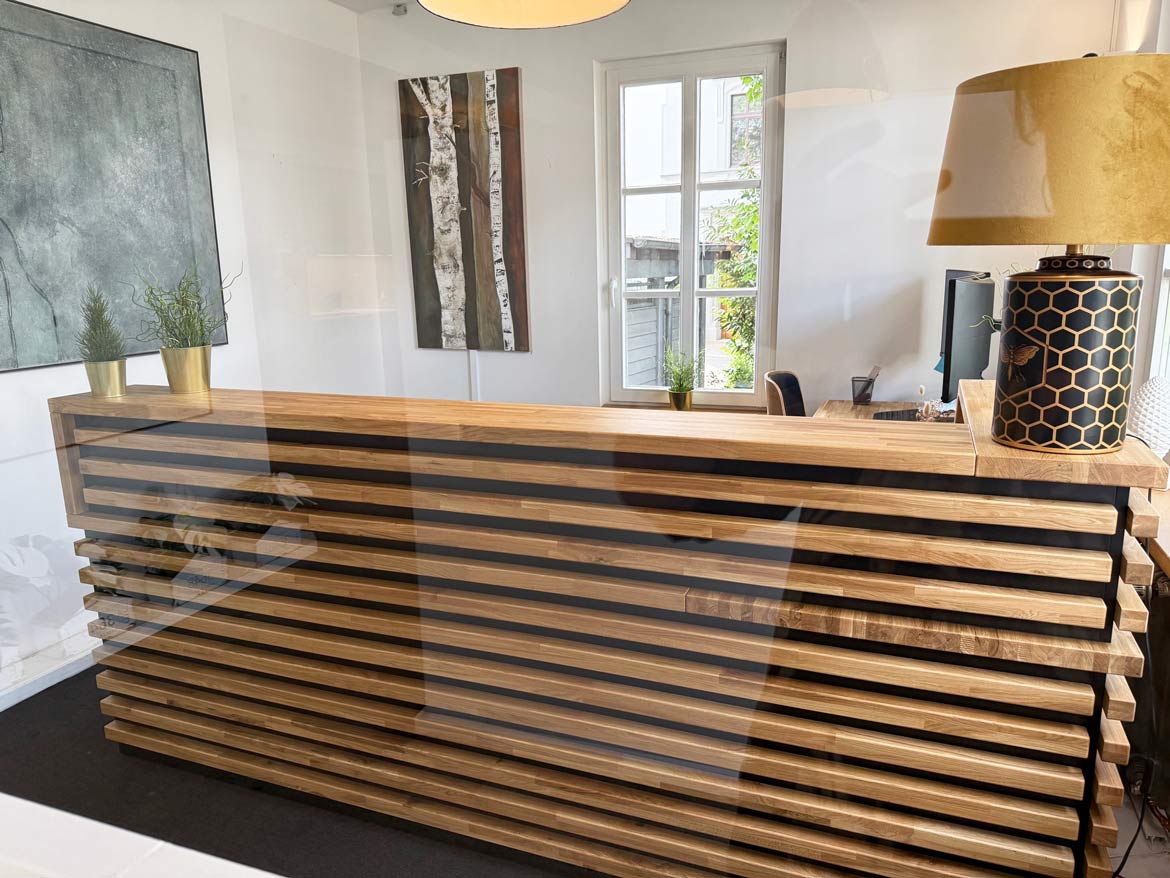Comptoir d'accueil chez Redhead GmbH en Allemagne