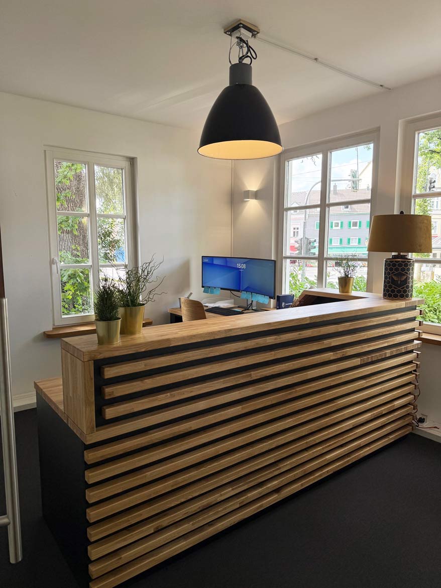 Comptoir d'accueil chez Redhead GmbH en Allemagne